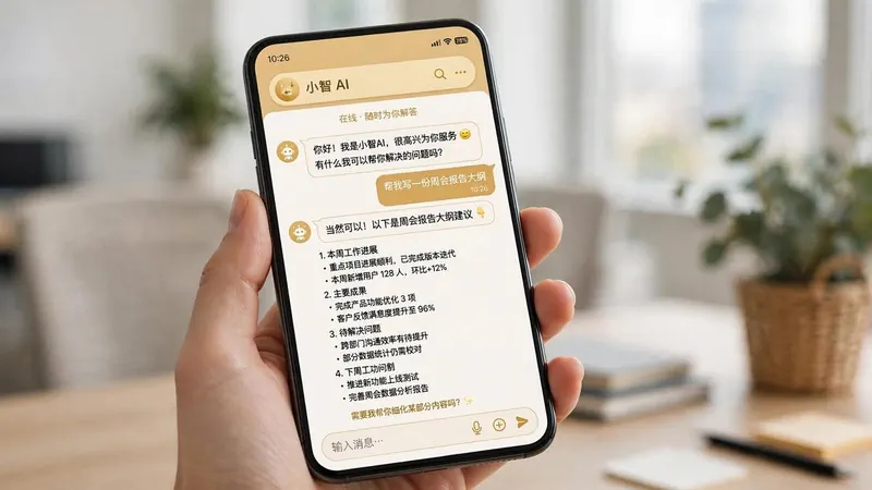 企业智能体与业务服务的应用示意